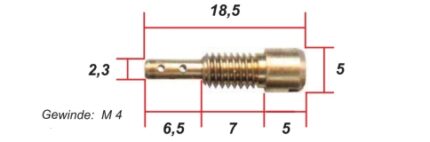 Gicleur de ralenti carbu Teikei SRX/XT #46