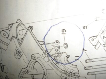 Joint entre les 2 carters moteur XS/TX650